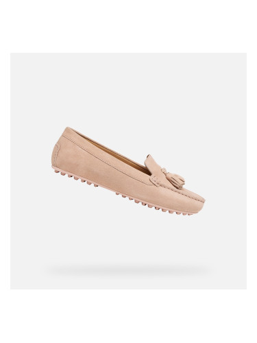 Розови дамски мокасини Geox Kalistena