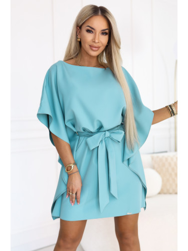 Мини рокля София с ръкави пеперуда