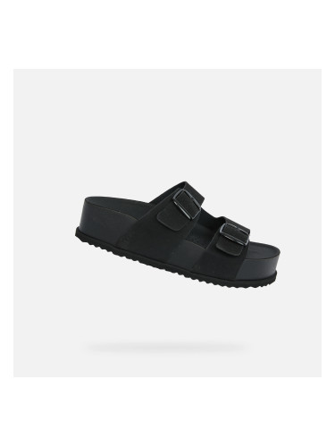 Дамски чехли Geox Sandybett High черни