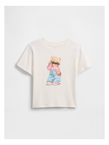 Момичешка тениска с овърсайз размер GAP