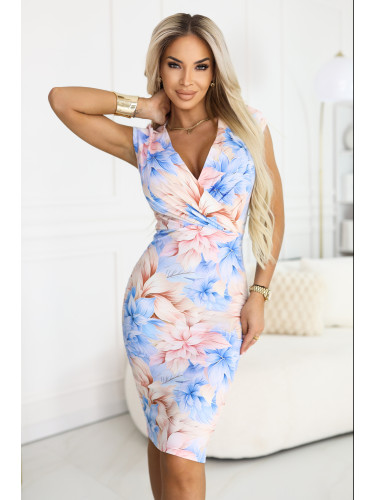 Миди рокля с флорален мотив BOYKA