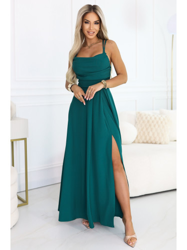 Макси рокля с презрамки и корсет