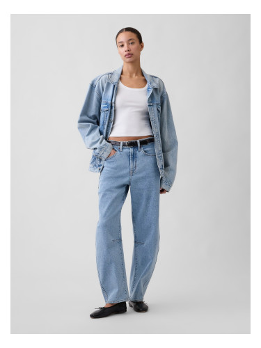 Дамски дънки GAP с висока талия и цип