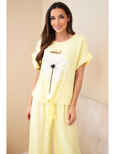 Дамски комплект с щампа Kesi Włoski