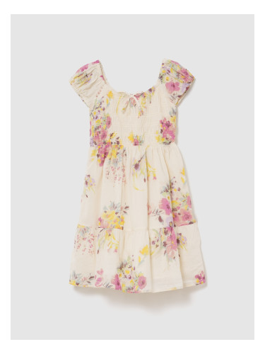 Детска рокля с флорален принт GAP
