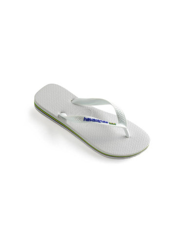 Havaianas Brasil Logo Unisex - Flip Flop Havaianas - Бял - H4110850-0001-BRA-39/40 - Size: BRA-39/40