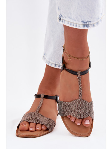 Дамски черни сандали Boto Nexora