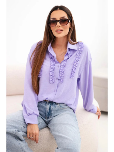 Дамска вискозна блуза Kesi с дълъг ръкав