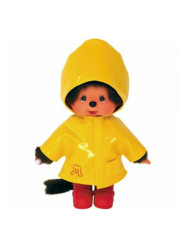 Плюш Bandai Monchhichi Iconic Raincoat 20 cm Жълт