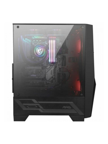 ATX полу-висока кутия MSI MAG FORGE 100M Черен Лилав