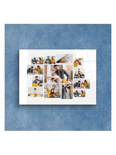 Стъклено пано със снимки - Щастливи заедно