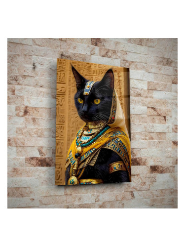 Стъклено арт пано Египетска котка