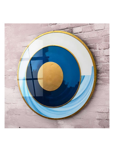 Кръгло стъклено пано - Абстрактно Око