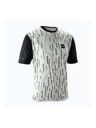 Мъжка тениска за колоездене Leatt MTB Trail 3.0 trails white