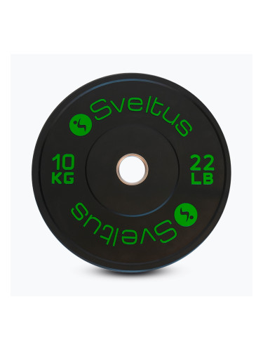 Олимпийски бъмпер тежести Sveltus Training Olympic Disc 10 kg black