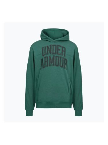 Мъжки суитшърт с качулка Under Armour Rival LW Graphic rack green/black