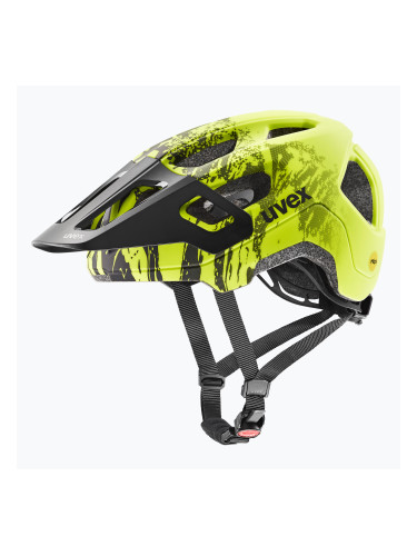 Детска каска за велосипед UVEX React MIPS Jr lime/black