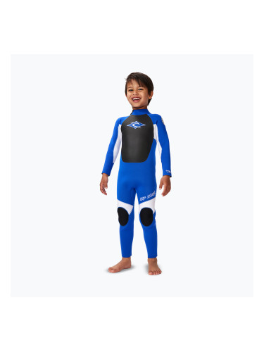 Детски неопренов костюм за плуване Rip Curl Groms Omega 4/3mm Back Zip blue