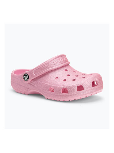 Crocs Classic Glitter Clog Детски джапанки розов туид с блясък