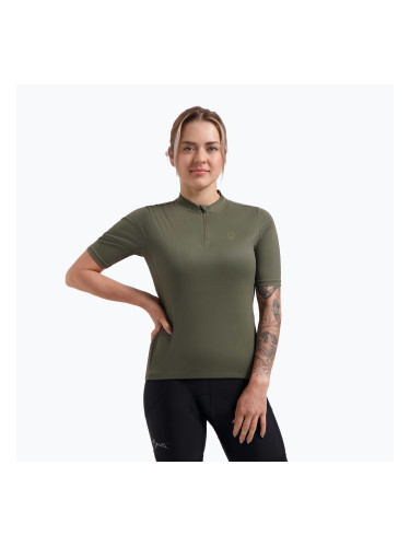 Дамско колоездачно трико Rogelli Core army green