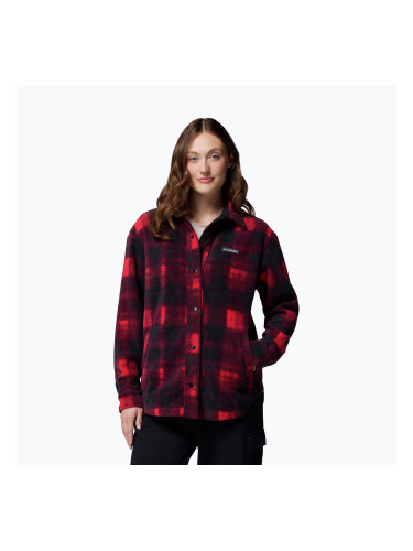 Дамска риза Columbia Benton Springs mountain red omblur tonal