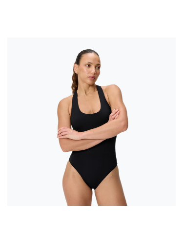 Дамски цял бански костюм Speedo Solid Scoop Neck anthracite