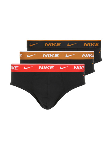 Мъжки памучни слипове Nike Everyday Stretch Brief 3 чифта black light crimson/desert ochre/black wb