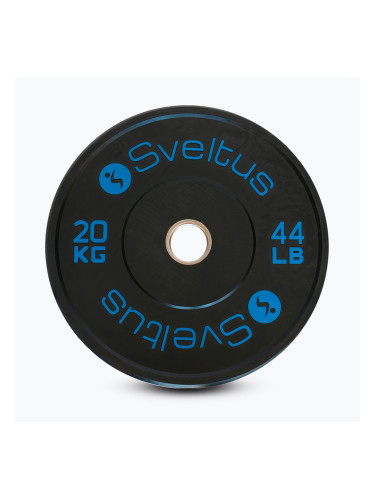 Олимпийски бъмпер тежести Sveltus Training 20 kg black