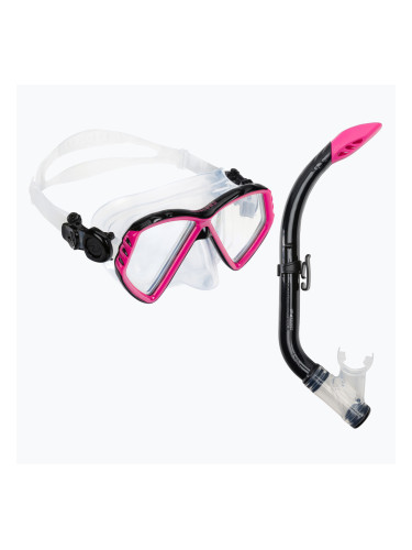 Aqualung Cub Combo детски комплект маска + шнорхел черен/розов SC3990002