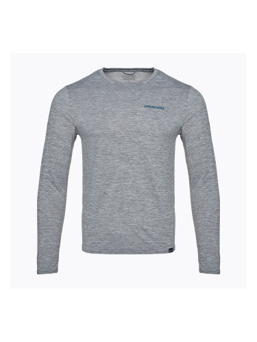 Мъжка блуза с дълъг ръкав Patagonia Cap Cool Daily Graphic Shirt-Waters boardshort logo abalone blue/feather grey