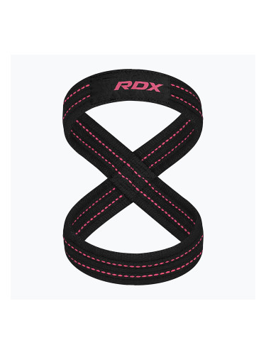Ремъци за вдигане на тежести RDX Weight Lifting 8 Figure Strap розови