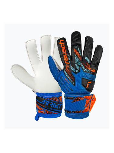 Вратарски ръкавици Reusch Attrakt Solid electric blue/ shocking orange