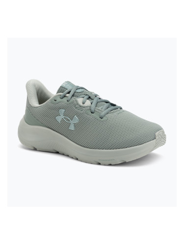 Under Armour Charged Pursuit 4 silica green/silica green/metallic silica дамски обувки за бягане