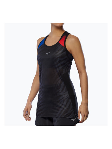 Дамска тениска за бягане Mizuno DryAeroFlow Graphic Tank oni red