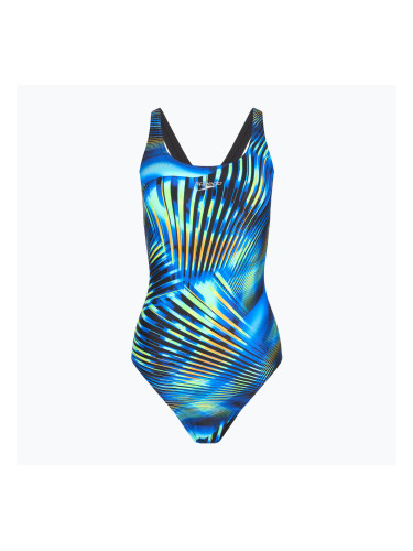 Speedo Дамски бански костюм от една част с щампа Medalist black/blue