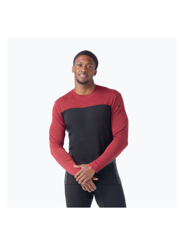 Мъжка термоактивна блуза Smartwool Classic Thermal Merino Base Layer Colorblock Crew Boxed 