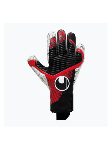 Uhlsport Powerline Supergrip+ вратарски ръкавици черно/червено/бяло