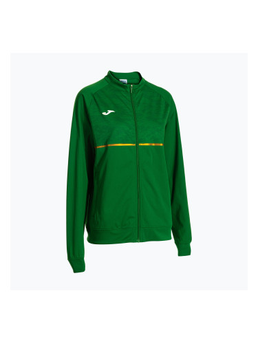 Женски потник за бягане Joma Record III Full Zip зелен