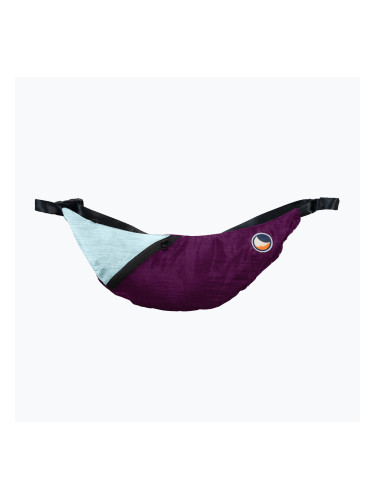 Ticket To The Moon Upcycled Sling чанта за рамо слива/облак