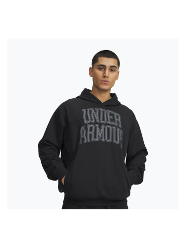 Мъжки суитшърт Under Armour Rival LW Graphic Hoodie black/black