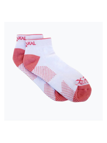 Дамски чорапи за тенис Karakal X2+ Trainer бели и розови KC537