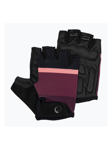 Дамски ръкавици за колоездене Rogelli Impress II burgundy/coral/black