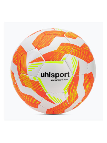 Футбол uhlsport Ultra Lite Soft 290 white/fluo orange/fluo yellow размер 4