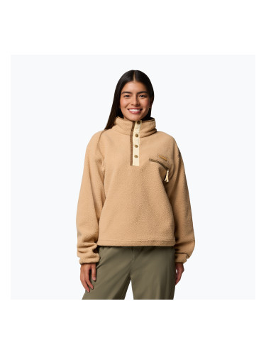 Дамски поларен суитшърт Columbia Helvetia II Cropped Half Snap Fleece canoe