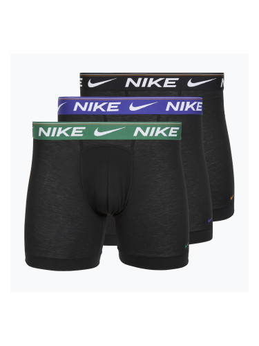 Мъжки боксерки Nike Dri-FIT Ultra Comfort 3 чифта черни evrgreen aura/deep night/черен колан