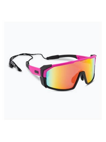 Слънчеви очила GOG Annapurna matt neon pink/black/polychromatic red