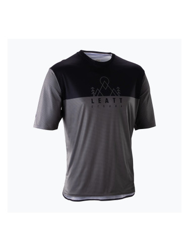 Мъжка тениска за колоездене Leatt MTB Trail 3.0 ghost black