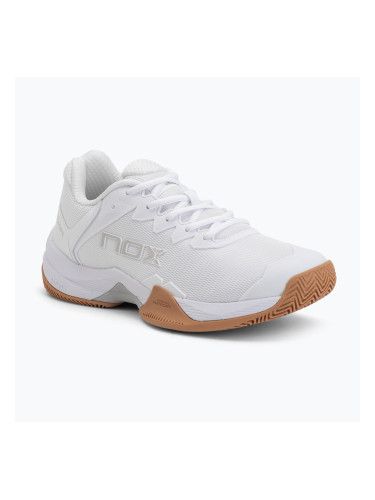 Обувки за падел NOX ML10 Hexa white/gum rubber