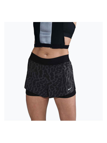 Дамски шорти за бягане Nike Swift Dri-Fit Mid-Rise 2in1 black / black
