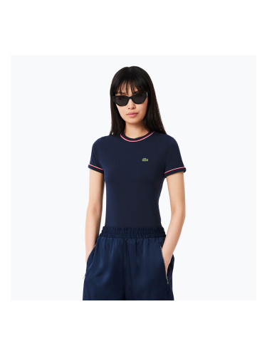 Lacoste дамска тениска TF0347 тъмно синьо/рила/гренадин